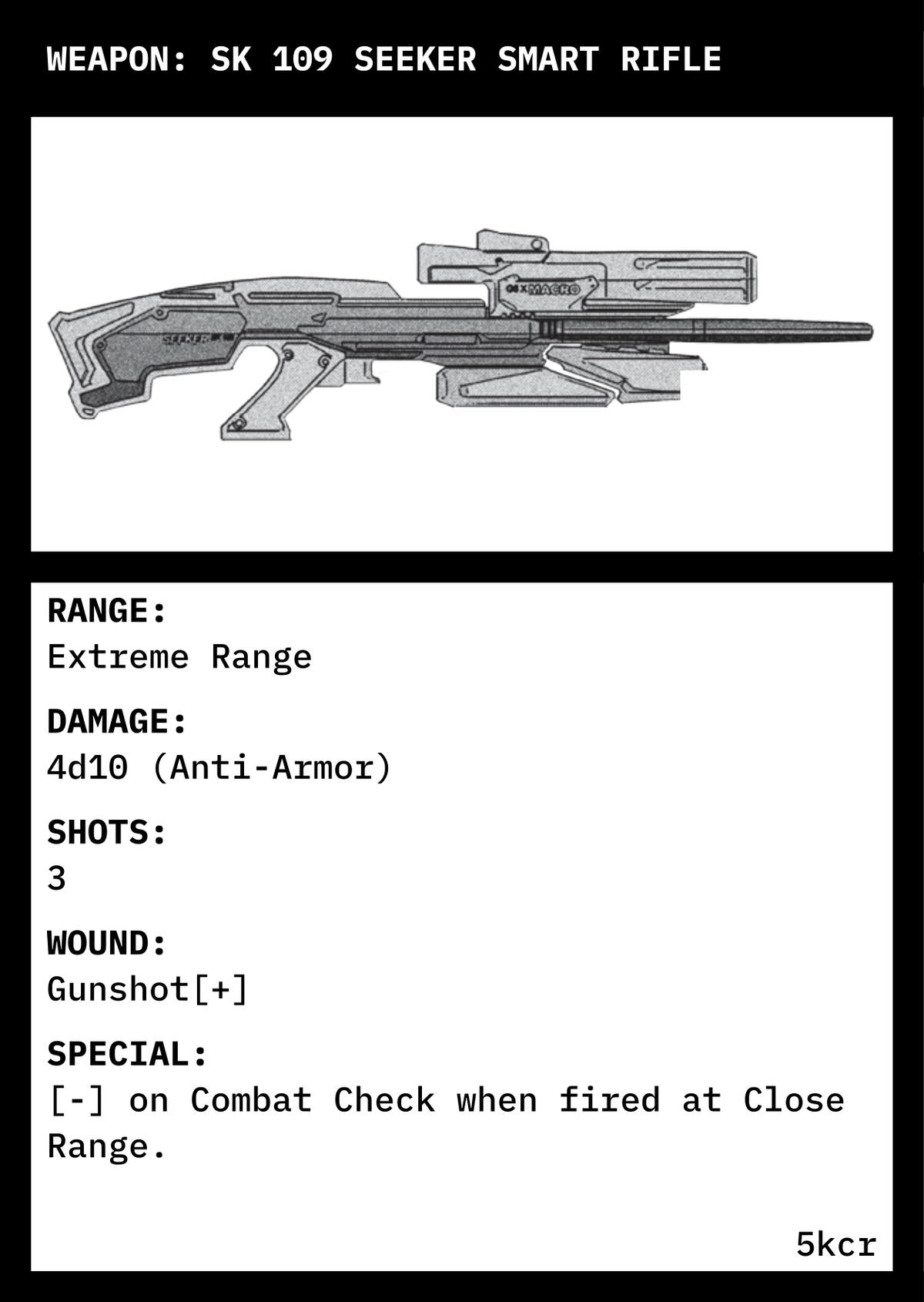 card: sk 109 seeker